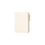 Porte feuille femme abricot simili cuir entrelacé Women's