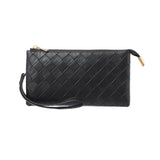 Compagnon femme Simili cuir entrelacé noir Women's