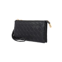 Compagnon femme Simili cuir entrelacé noir Women's