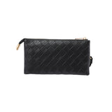 Compagnon femme Simili cuir entrelacé noir Women's
