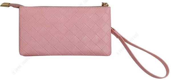 Compagnon femme Simili cuir entrelacé rose clair Women's