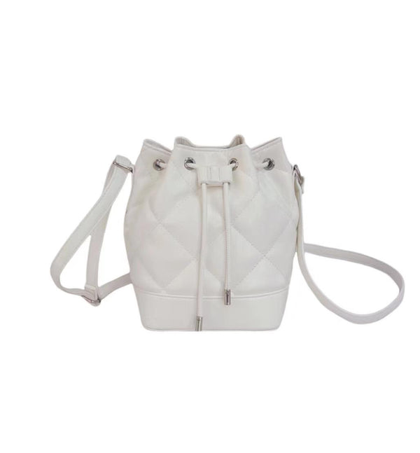 Sac seau matelassé beige Women's