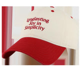 Casquette rouge Color Blocking