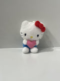 Porte clé peluche 10cm Hello Kitty avc cœur SANRIO