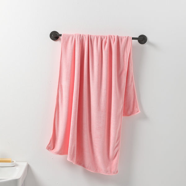 Serviette de bain rose Microfibre
