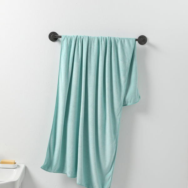 Serviette de bain verte Microfibre