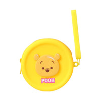 Porte monnaie silicone rond jaune Winnie DISNEY Tsum Tsum