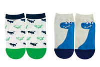 Socquettes enfants x2 navy 7-9 ans DINOSAURE