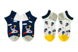 Socquettes enfants bleues astronaute 7-9 ans x2 Kid's