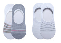 Socquettes fines invisibles femme x2 Mesh