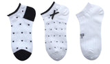 Socquettes femme noires noeud x3 Girl Bow
