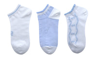 Socquettes femme bleues noeud x3 Girl Bow