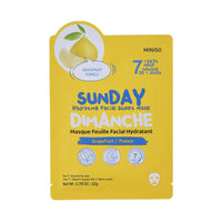 Masque visage hydratant Pamplemousse Sunday Series