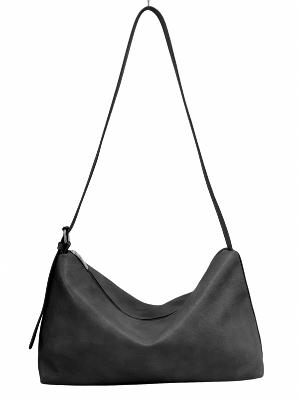 Sac épaule gde capacité noir Solid Color