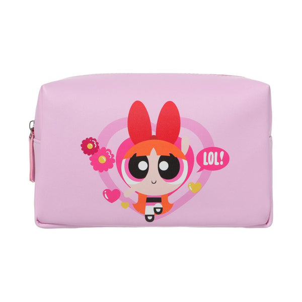 Trousse cosmétique carrée rose The Powepuff Girls