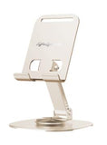 Support de téléphone rotatif en métal pour bureau blanc foncé Life is for Fun Series