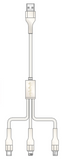 Câble de chargement 3 en 1 USB blc Life is for Fun Series