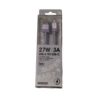 Câble rapide USB-C violet Life is for Fun