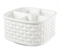 Panier de rangement imitation rotin 5 compartiments Rattan Series