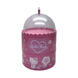 Organiseur rotatif à couvercle rond Hello Kitty Flower Language Séries