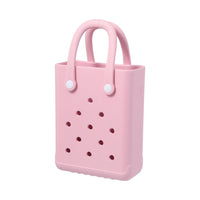 Sac panier plastique long rose Classic Style