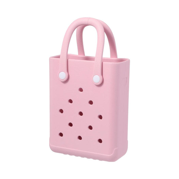 Sac panier plastique long rose Classic Style