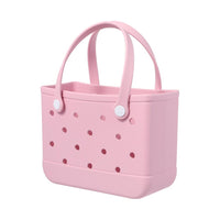 Sac panier plastique rose Classic Style