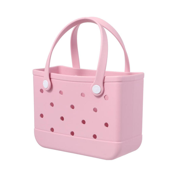 Sac panier plastique rose Classic Style