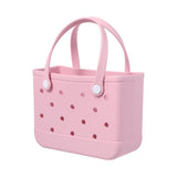Sac panier plastique rose Classic Style