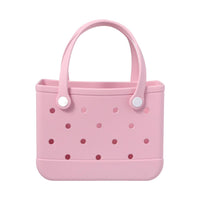 Sac panier plastique rose Classic Style