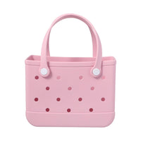 Sac panier plastique rose Classic Style
