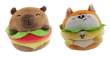 Peluche hmaburger 13cm Dundun Fox ou Capybara Hamburger