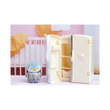 Jeux Mini ensemble petit pingouin et son réfrigérateur Mini Family Flocking Series