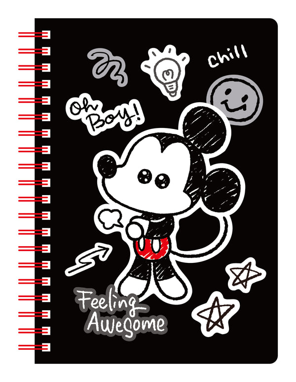 Plannificateur A5 72 pages avc autocollants Disney Mickey Series