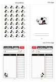 Plannificateur A5 72 pages avc autocollants Disney Mickey Series