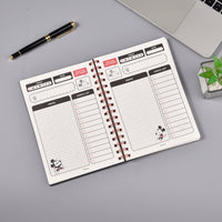 Plannificateur A5 72 pages avc autocollants Disney Mickey Series