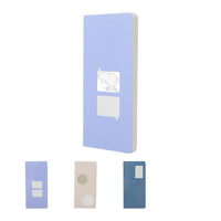 Carnet gaufré 80 pages gris et bleu Gray & Blue Collection