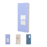 Carnet gaufré 80 pages gris et bleu Gray & Blue Collection