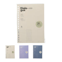 Carnet A5 60 pages Gray & Blue Collection