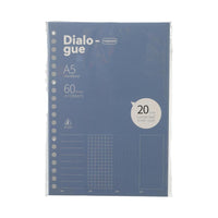 Carnet A5 60 pages Gray & Blue Collection