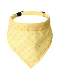 Collier Bandana jaune smiley Pet