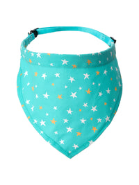 Collier Bandana vert étoiles Pet