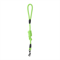 Laisse en corde petit modèle jaune fluo