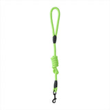 Laisse en corde petit modèle jaune fluo
