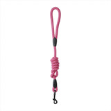 Laisse en corde grand modèle rose