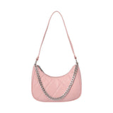 Sac à bandoulière à chaîne et motif losange rose Rhombus Pattern Series