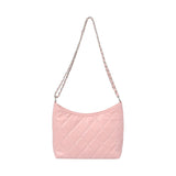 Sac bandoulière à chaîne motif losange rose Rhombus Pattern Series