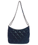 Sac bandoulière à chaîne et motif losange noir Rhombus Pattern Series