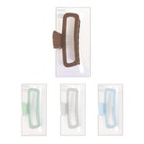 Pince à cheveux rectangulaire blche bleue ou marron Basic Series
