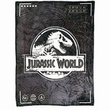 Couverture large imprimée noire Jurassic World